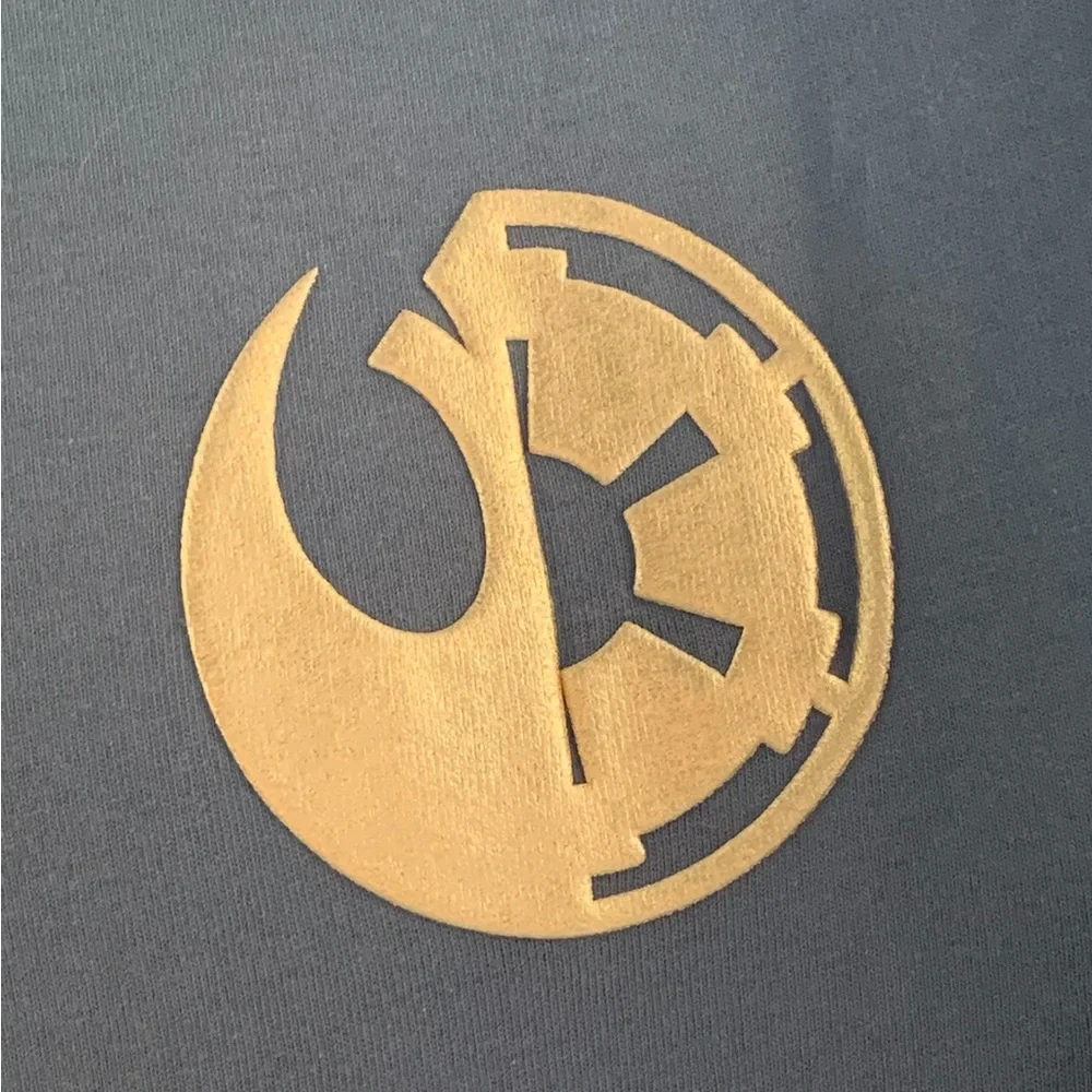 Disney Parks Galaxy’s Edge Star Wars Gray Spirit Jersey Tee T-Shirt - Picture 7 of 13